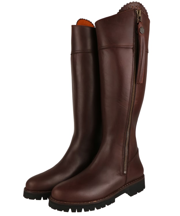 Women's Fairfax & Favor Explorer Waterproof Boots - Mahogany Leather