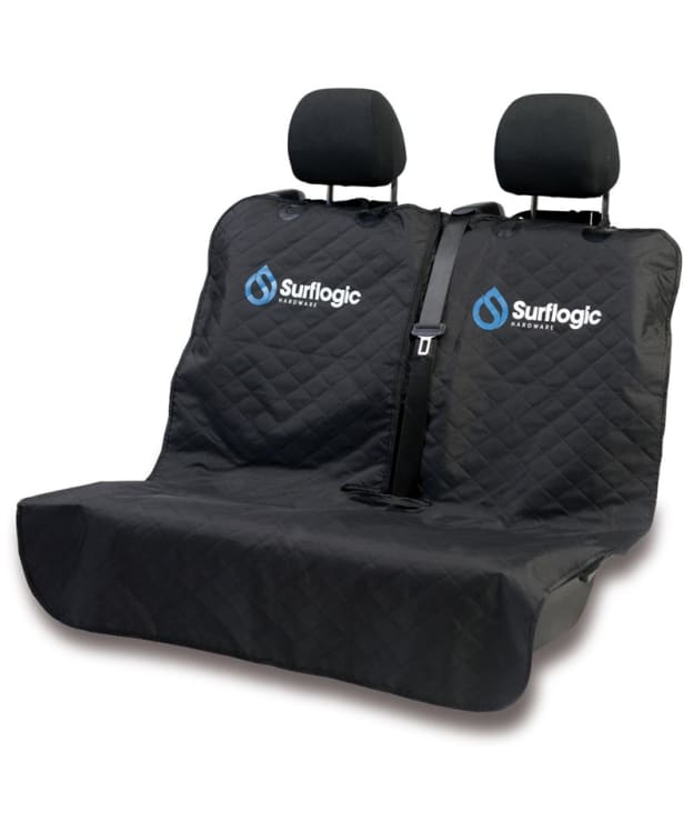 Surflogic Water Resistant Universal Double Car Seat Cover - Black