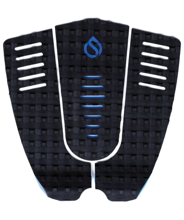 Surflogic Surfboard Traction Pads SFL Three - Black / Cyan