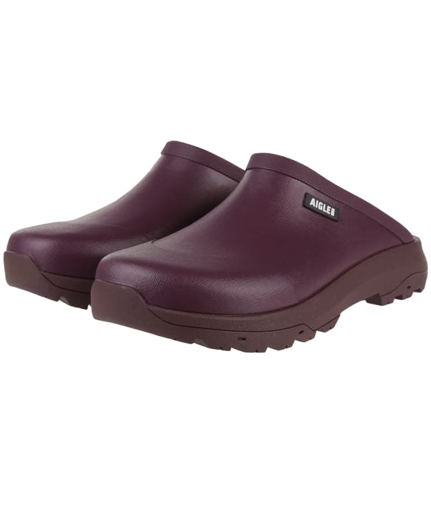 Women’s Aigle Corlay Non-Slip Rubber Clogs - Wine