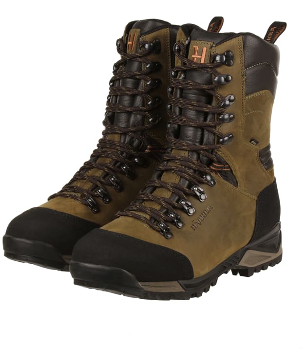 Men’s Härkila Forest Hunter Hi Gore-Tex Waterproof Leather Boots - Willow Green