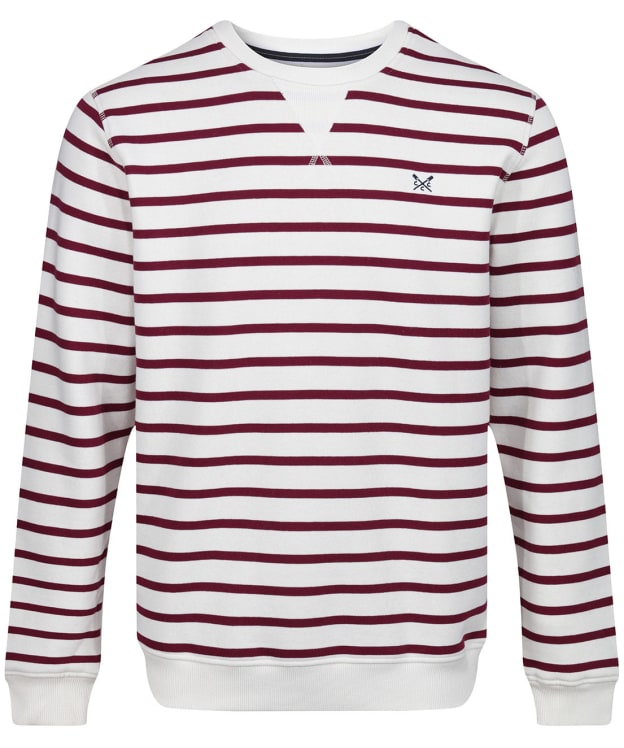 Men’s Crew Clothing Breton Crew Sweat - Ecru / Purple