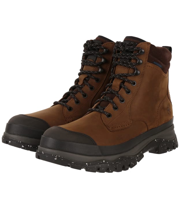 Men’s Ariat Moresby H2O Waterproof Leather Boots - Distressed Brown