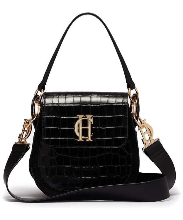 Women's Holland Cooper Leather Chelsea Saddle Bag - Black