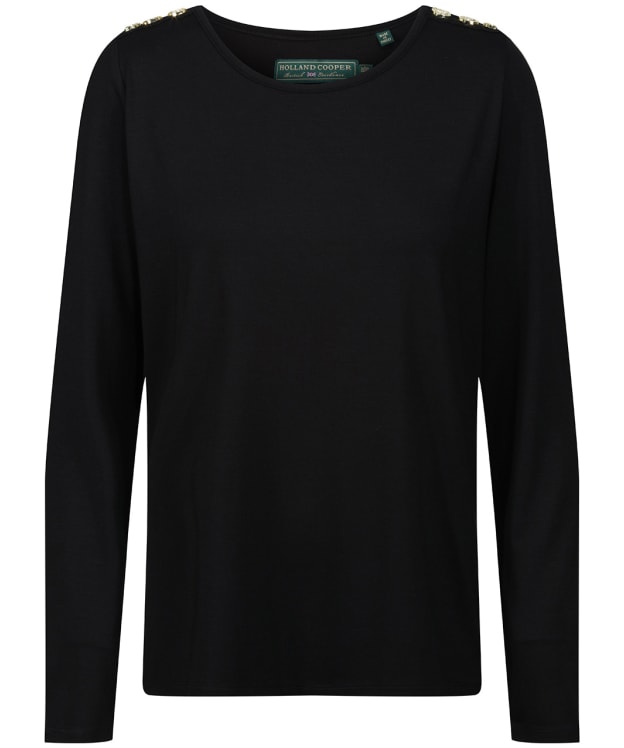 Women’s Holland Cooper Long Sleeve Crew Neck T-Shirt - Black