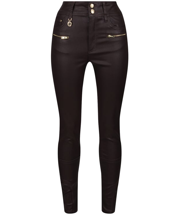 Women’s Holland Cooper Coated High Waist Skinny Jodhpur Jeans - Chocolate