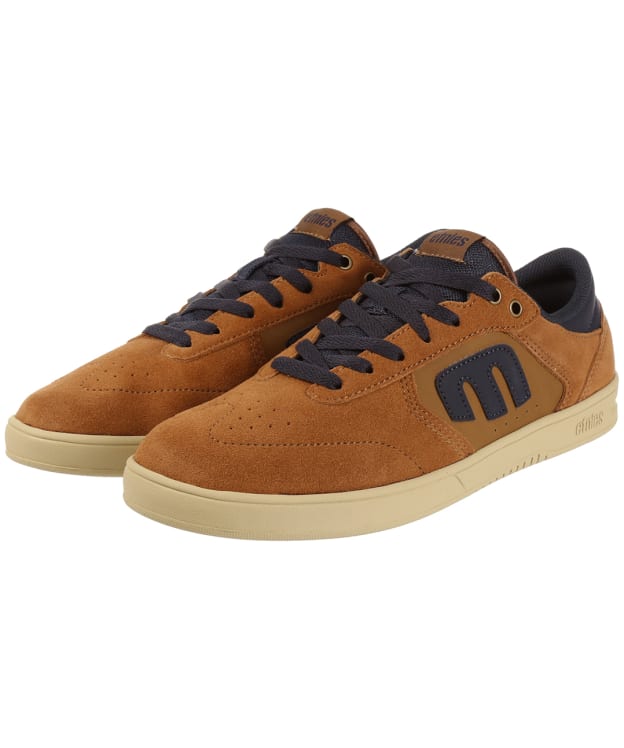 Men’s Etnies Windrow Streamline Suede Skate Shoes - Brown / Navy