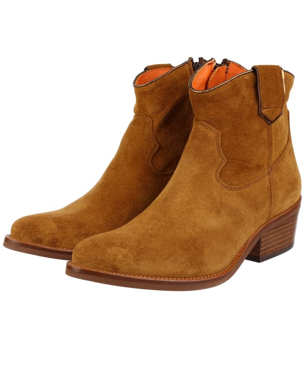 Women’s Penelope Chilvers Cassidy Suede Cowboy Boots - Tan