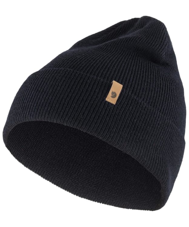 Fjallraven Classic Knit Beanie Hat - Dark Navy