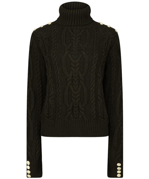 Women's Holland Cooper Belgravia Cable Knitted Jumper - Fern Green