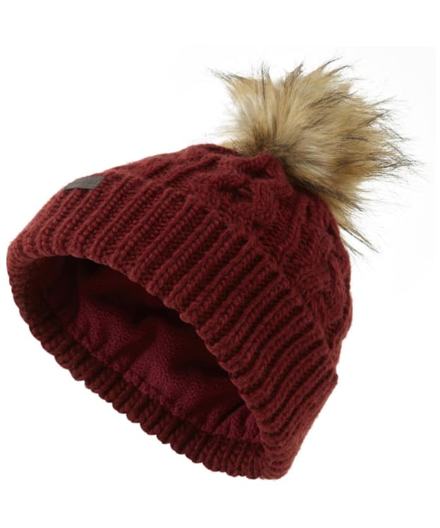 Women's Schoffel Bakewell Bobble Hat - Damson
