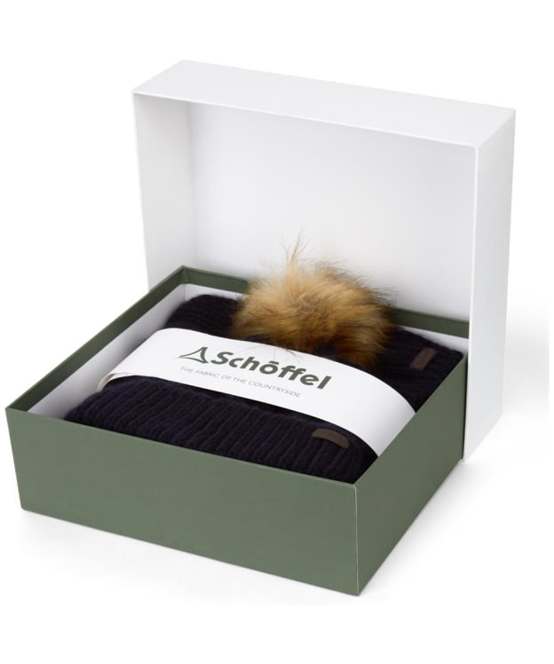 Women's Schoffel Bakewell Hat and Scarf Set - Navy