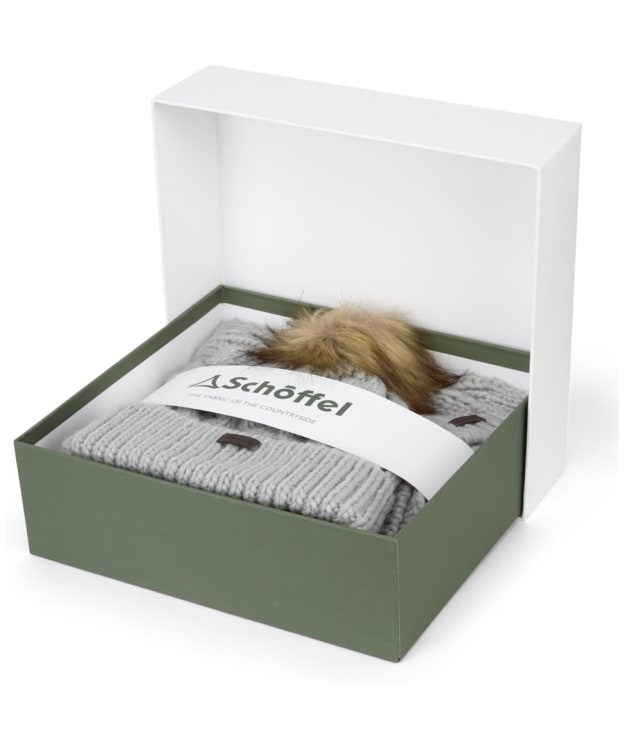 Women's Schoffel Bakewell Hat and Scarf Set - Silver Grey