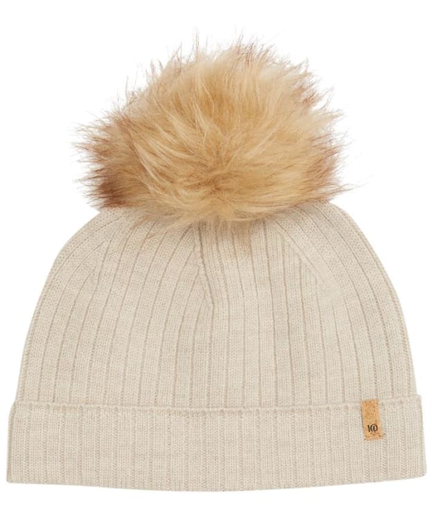 Women's Tentree Wool Faux Fur Pom Beanie - Oatmeal