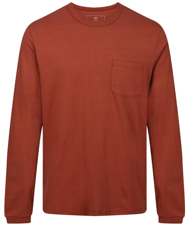 Men’s Globe Every Damn Day Long Sleeve 100% Organic Cotton Tee - Dark Walnut