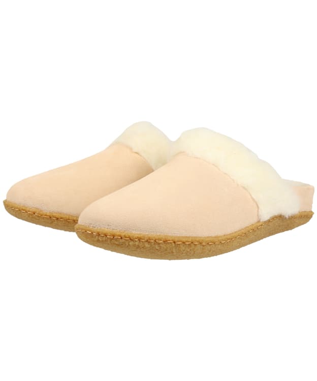Women's Sorel Nakiska™ Slide II 'Suede Faux Fur Lined Slippers - Nova Sand
