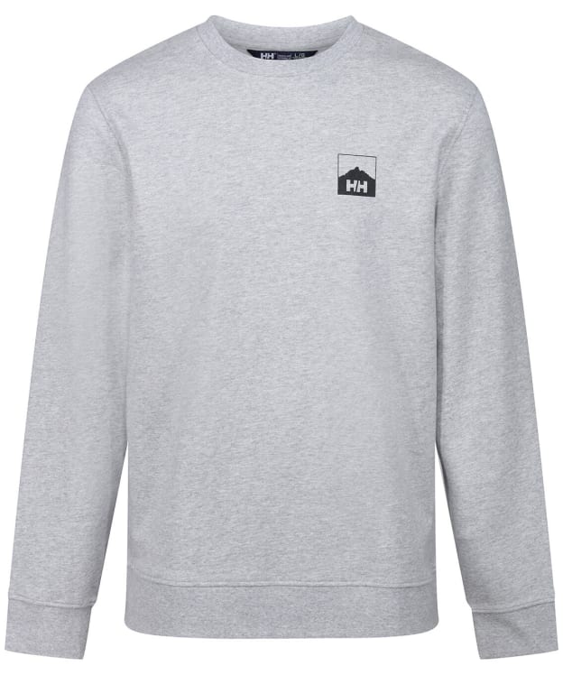 Men’s Helly Hansen Nord Graphic Crew Sweatshirt - Grey Mela Ebony