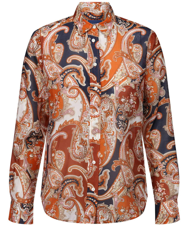 Women’s GANT Regular Paisley Shirt - Golden Orange