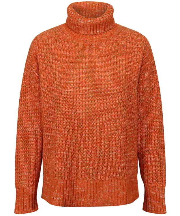 Women’s GANT Multi Colour Roll Neck Sweater - Golden Orange