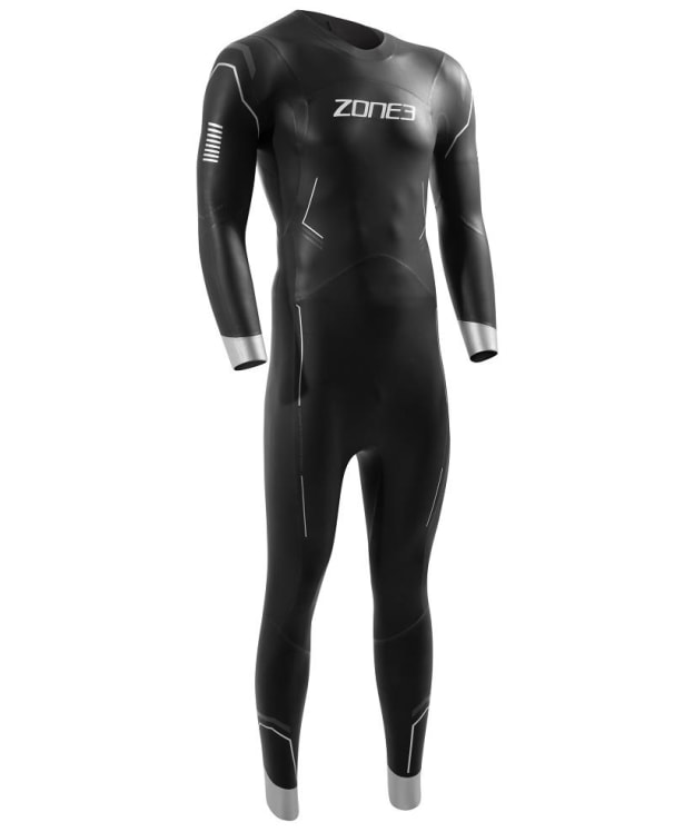 Men’s Zone3 Agile Eco-Friendly Neoprene Wetsuit - Black Silver