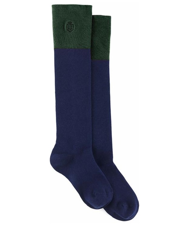 Women’s Fairfax & Favor Signature Knee High Socks - Navy / Forest Green