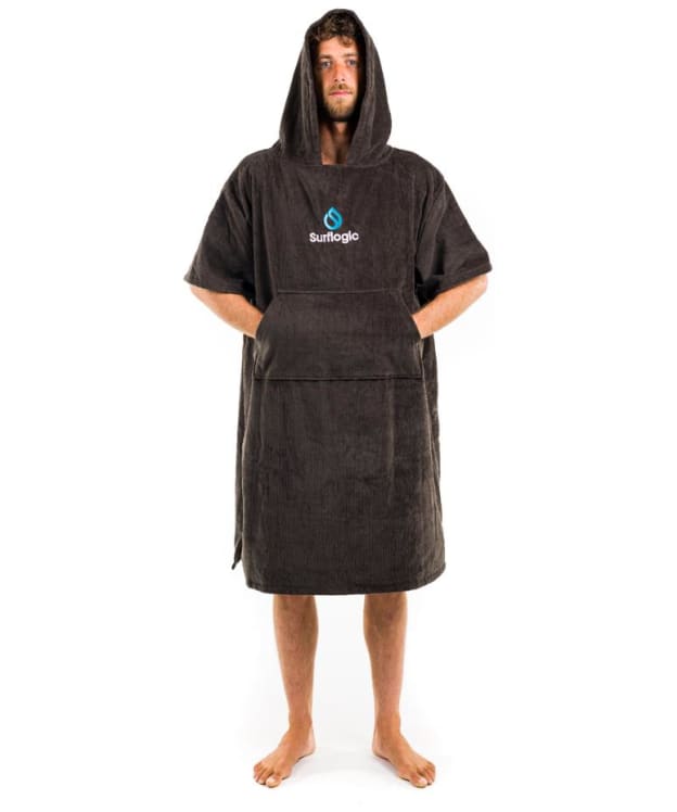 Surflogic Cotton Changing Poncho - Black