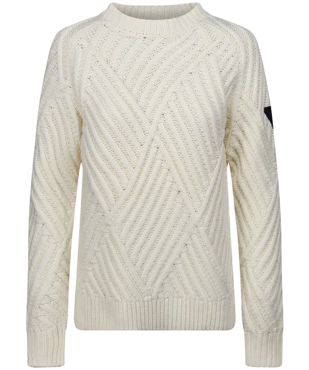 Women’s Musto Marina High Crew Neck Knit - Antique Sail White
