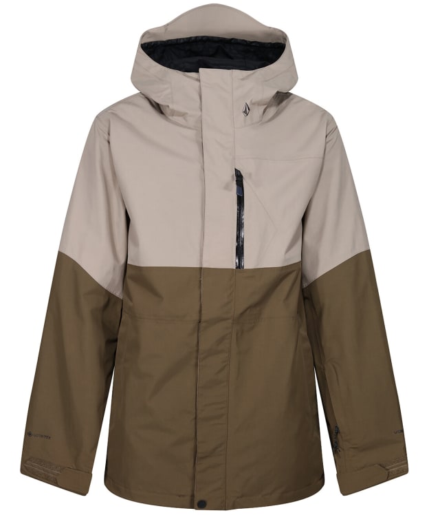 Men's Volcom Waterproof 2-L Gore-Tex Jacket - Dark Khaki