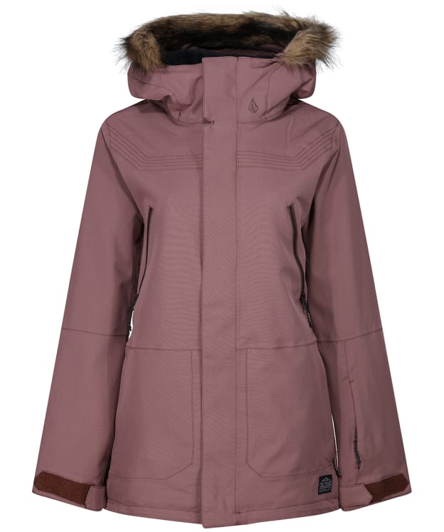 Women's Volcom Waterproof Shadow Insulated Snow Jacket - Rosewood