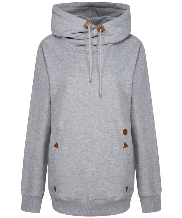 Women's Volcom Tower Pullover Hooded Fleece - Heather Grey