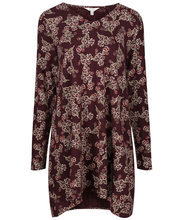 Women’s Seasalt Sea Cruise Tunic - Floral Sketch Dark Hellebore