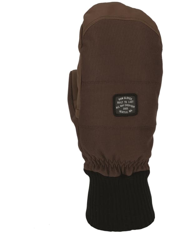 Men's POW Water Repellent Brier Insulated Snow Mitt - Deep Mahogany