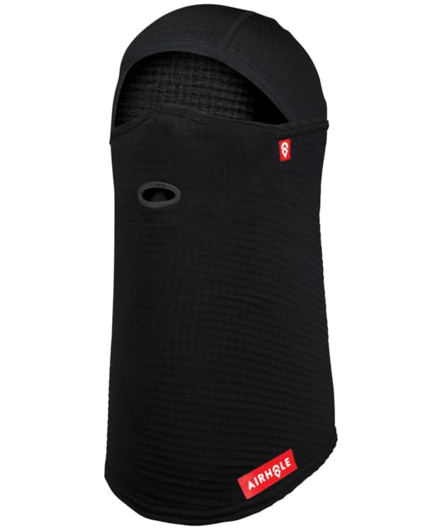 Airhole Full Hinge Waffleknit lightweight Breathable Snowsports Balaclava - Black