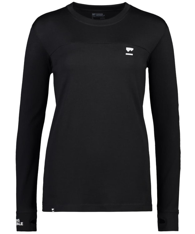 Women’s Mons Royal Yotei BF Merino Long Sleeved Top - Black