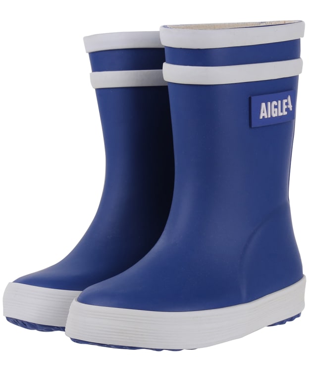 Kid’s Aigle Baby Flac 2 Reflective Wellington Boots - 3-6 - Roi