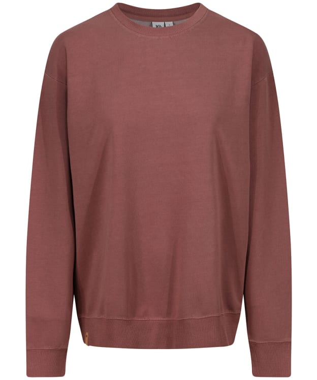 Women’s Tentree French Terry Oversized Crew Sweatshirt - Mesa Red