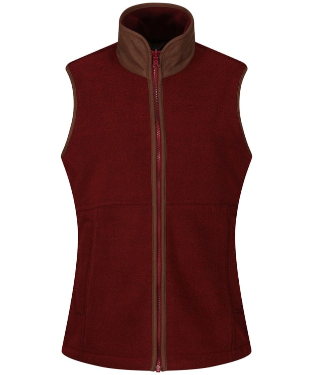 Women's Alan Paine Aylsham Fleece Gilet - Bloodstone