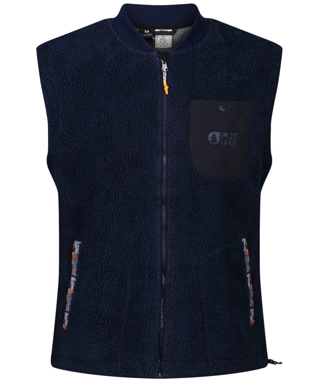Men’s Picture Enderby Zip Up Fleece Vest - Dark Blue