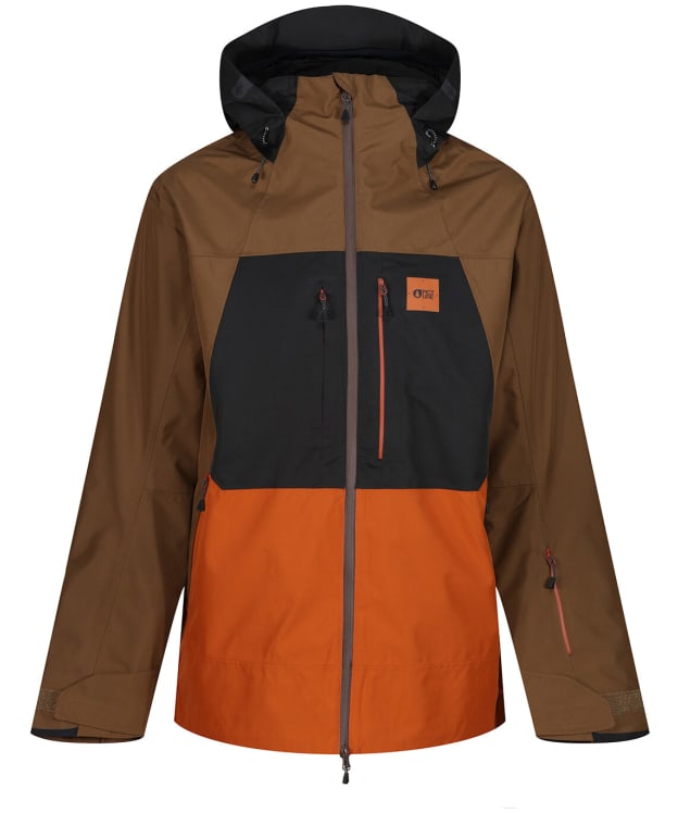 Men’s Picture Lined Waterproof Hooded Track Jacket - Brown