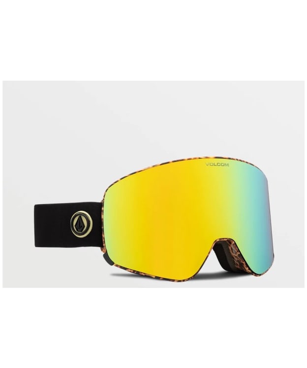 Volcom Odyssey Gloss Ski, Snowboarding Goggles - Gold Chrome