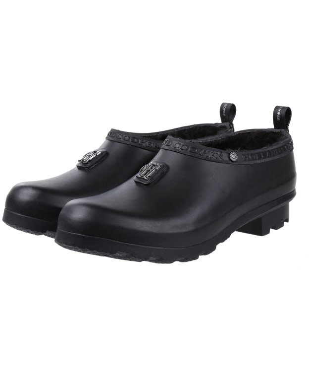 Women’s Holland Cooper Waterproof Rubber Gardening Loafer - Matte Black Gunmetal
