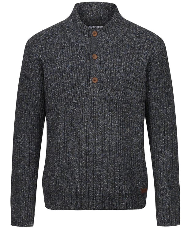 Men’s Sherpa Adventure Gear Ranga Mock Button Neck Jumper - Kharani Grey