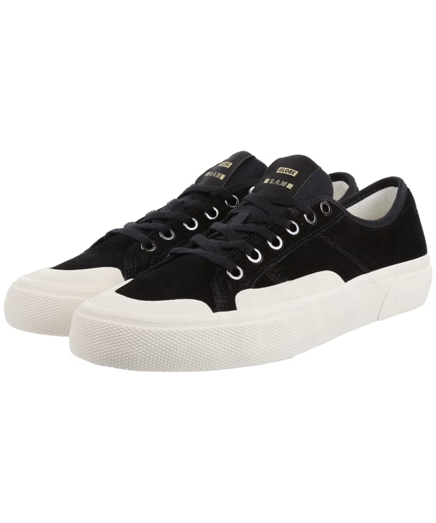 Men’s Globe Surplus Suede Shockbed™ Skate Shoes - Black / Cream / Montano