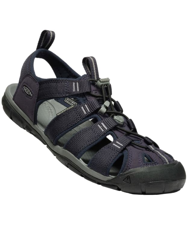 Men's KEEN Clearwater CNX Waterproof Sandals - Sky Captain / Black