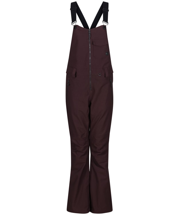 Women's Volcom Waterproof Swift Bib Overall - Black Plum