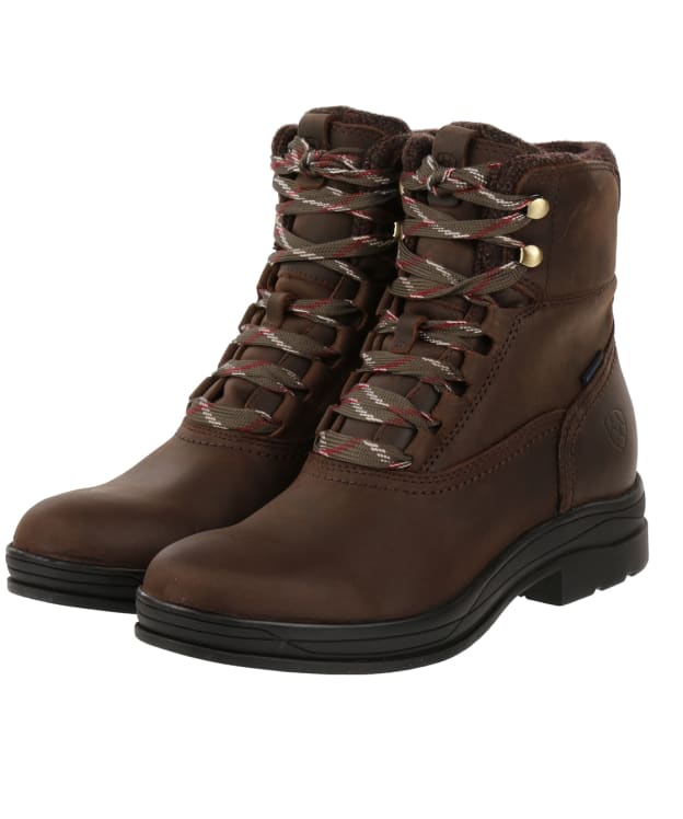 Women’s Ariat Harper Waterproof Leather Boots - Chocolate / Willow