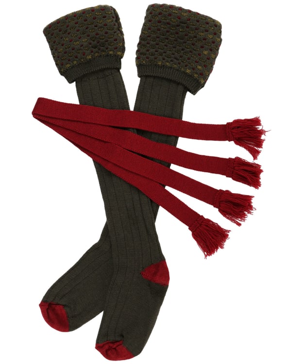 Pennine Ambassador Merino Rich Shooting Sock Set - Hunter