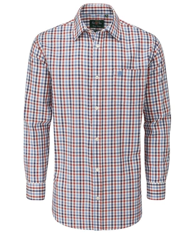 Men's Alan Paine Ilkley Shooting Fit Cotton Shirt - Blue / Navy