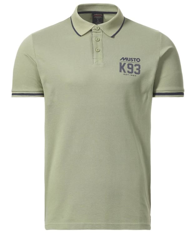 Men’s Musto Marina Short Sleeved Cotton Polo Shirt - Sea Spray