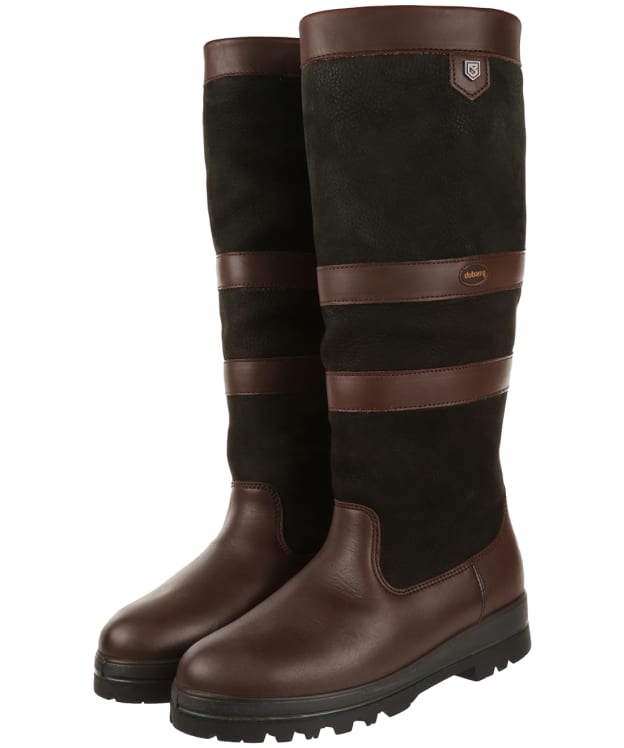 Dubarry Kilternan Waterproof Leather Boots - Black / Brown